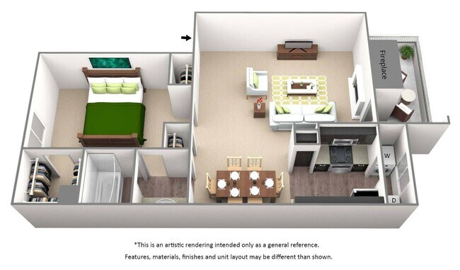 Unit 0412 1327 floor plan